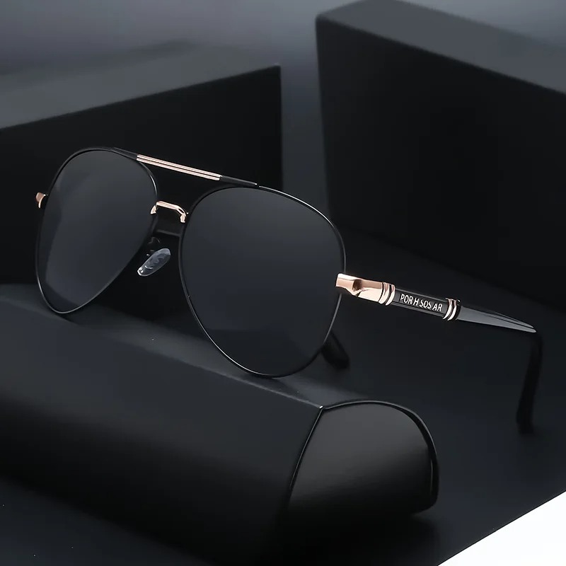 Fishing Sunglasses Polarized - Metal Polarized Pilot Sunglasses Men Quality
