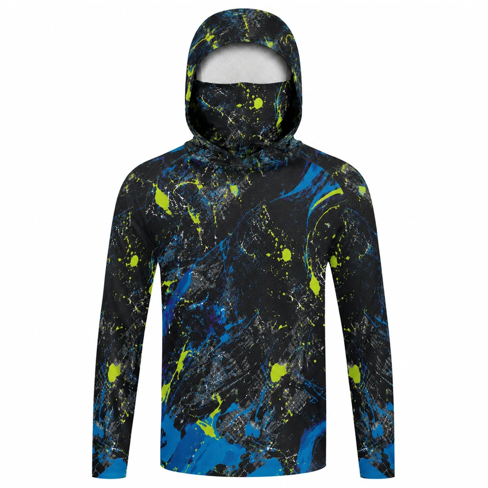 Fishing Mask Sun Protection - Men Hooded Fishing Shirt Long Sleeve