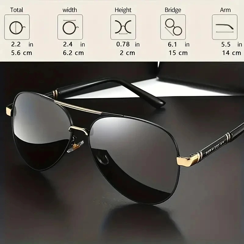 Metal Polarized Pilot Sunglass - đánh giá và giá Fishing Sunglasses Polarized