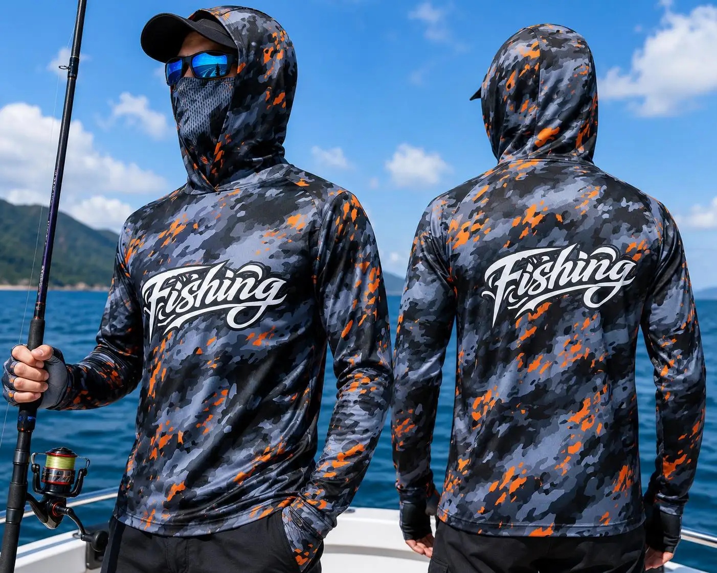 Mens Fishing Hooded Shirt UPF5 - đánh giá và giá Fishing Shirt Uv Protection