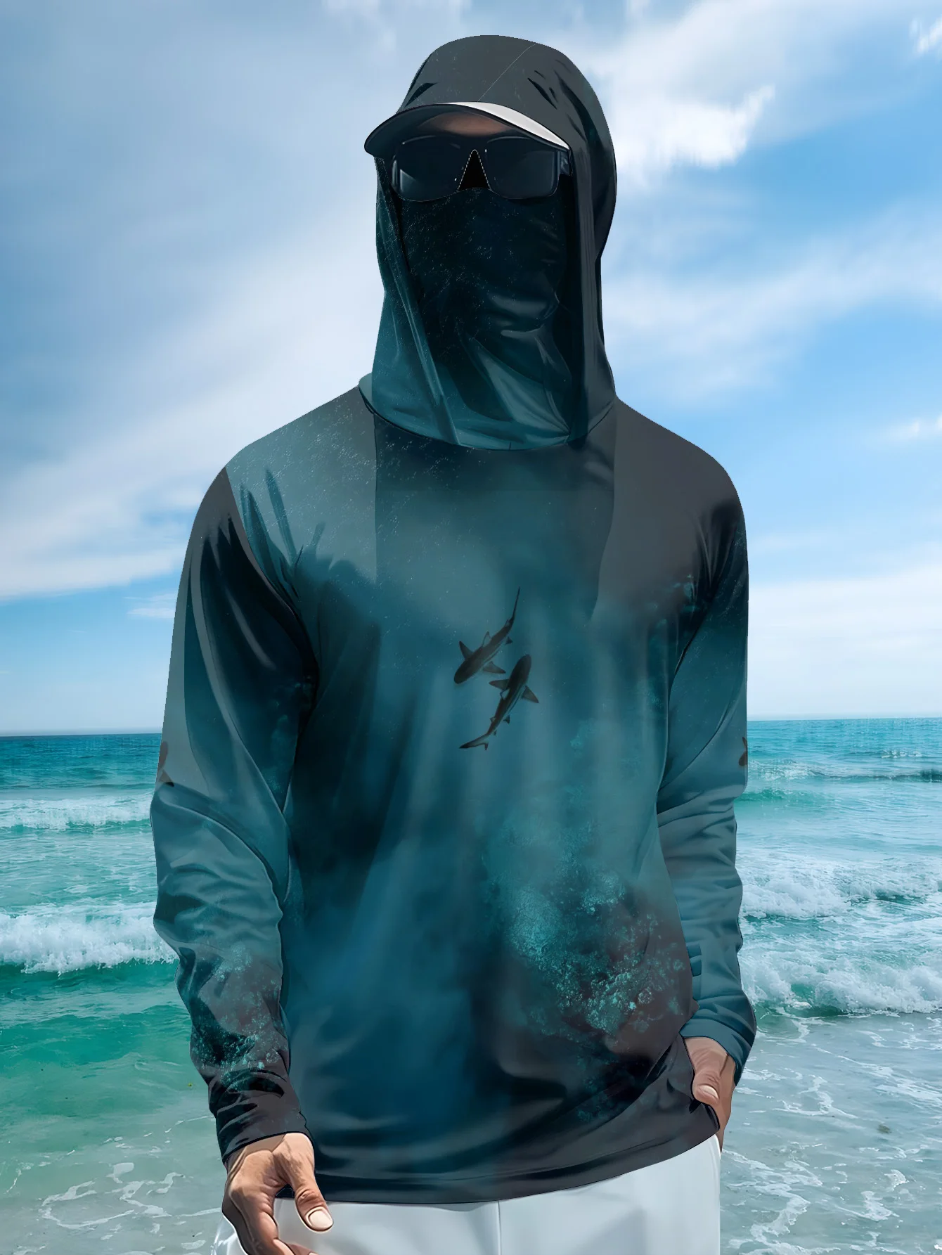 UPF50+ Men Fishing Hoodie With - đánh giá và giá Fishing Mask Sun Protection