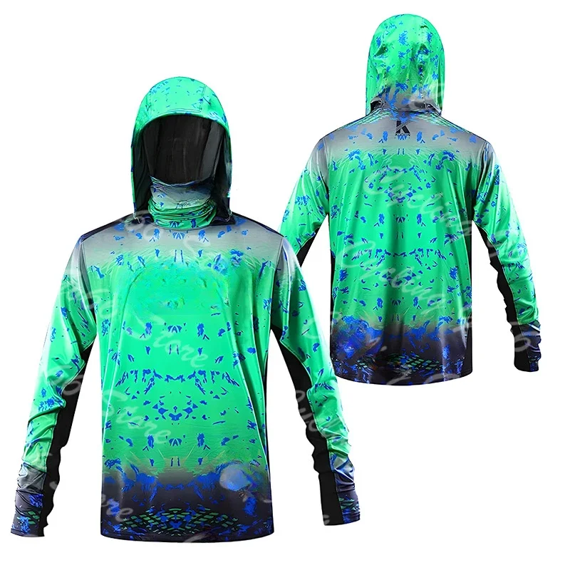 Men 3D Print Hooded Fishing Sh - đánh giá và giá Fishing Shirt Uv Protection