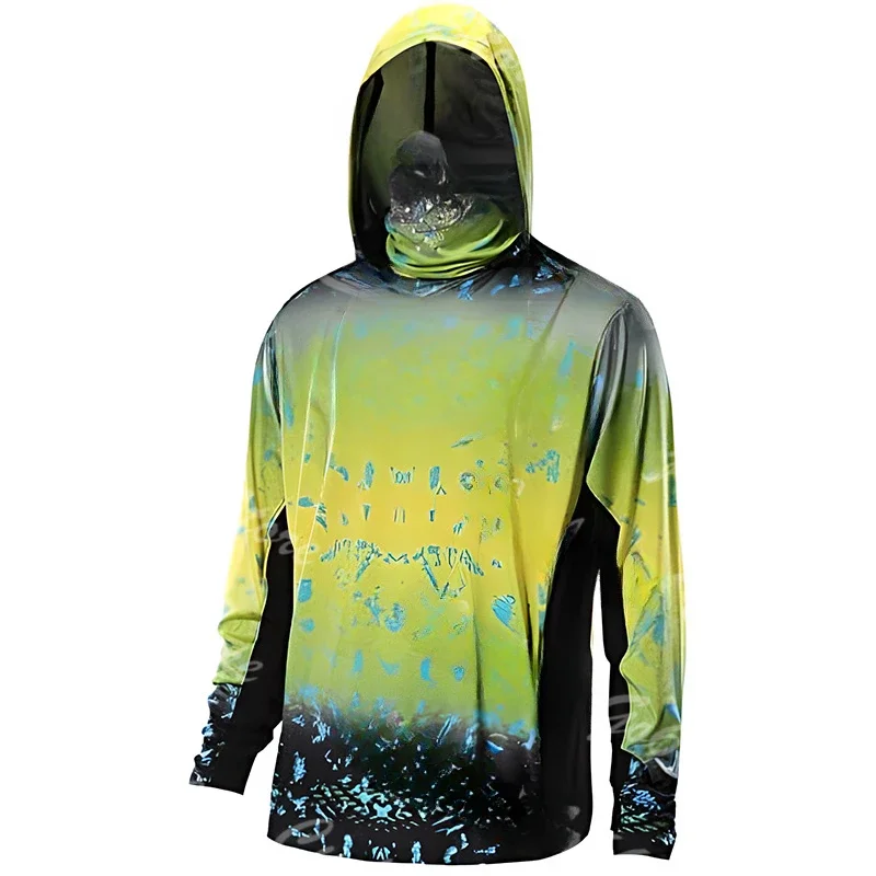 Men 3D Print Hooded Fishing Sh - đánh giá và giá Fishing Shirt Uv Protection