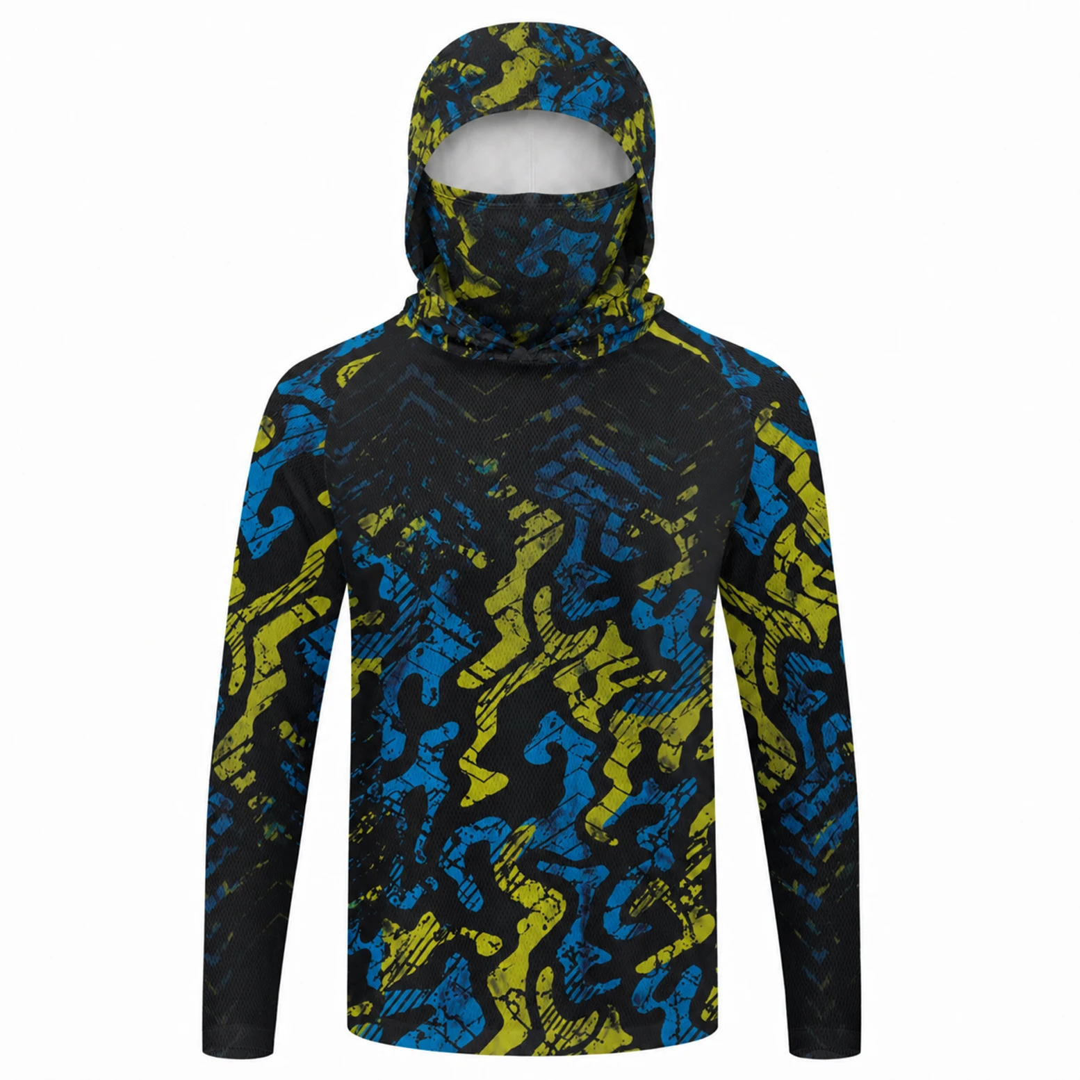 Men Hooded Fishing Shirt Long  - đánh giá và giá Fishing Mask Sun Protection