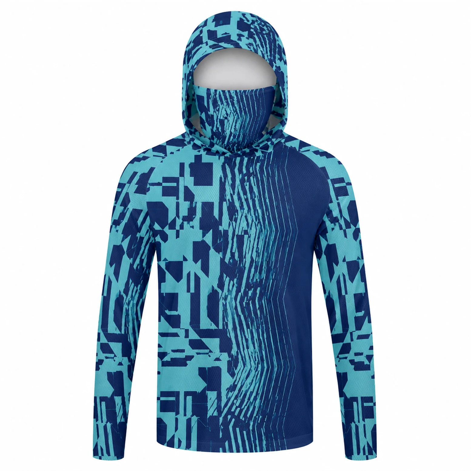 Men Hooded Fishing Shirt Long  - đánh giá và giá Fishing Mask Sun Protection