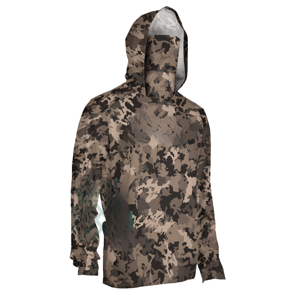 Men's Green Jungle Camouflage  - đánh giá và giá Fishing Mask Sun Protection